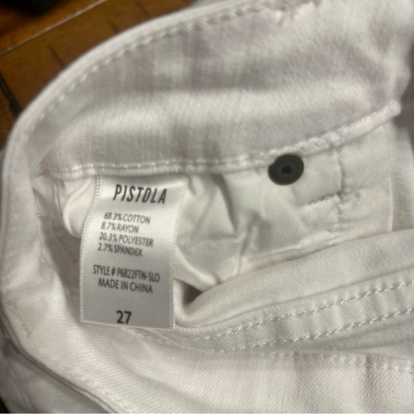 Pistola Jennifer Oslo White High Waisted Skinny Jeans, Size 27 - Picture 7 of 8